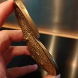 Empty pocket pear in solid brass or bronze