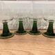 Set of 4 glasses of white wine from Alsace