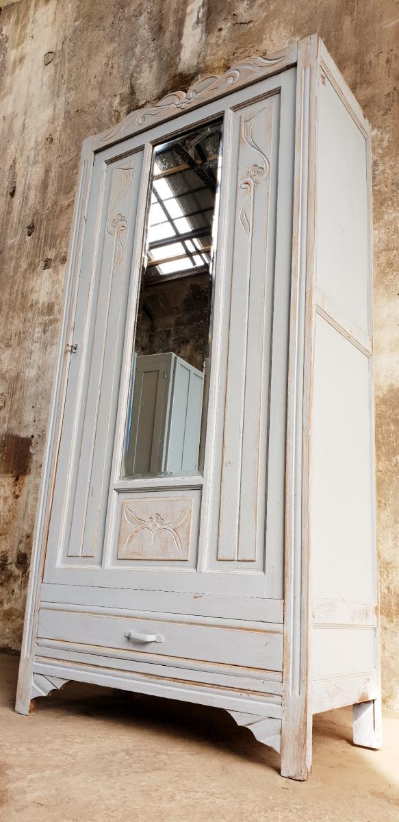 Art-deco style glazed cabinet