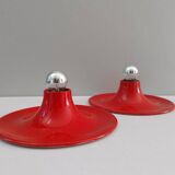 Set of two Italian Targetti design wall lights from the 70s