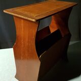 Wooden and leather magazine table/door