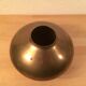 Vintage modernist golden brass vase