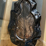 Large ceramic slip leaf tray