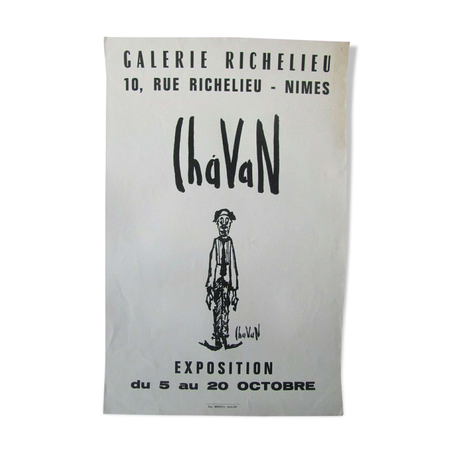 Exhibition poster - The Clown - Gilbert Chavan