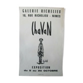 Affiche exposition Le Clown Gilbert Chavan
