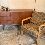 Pair of vintage armchairs midcentury Walter Knoll