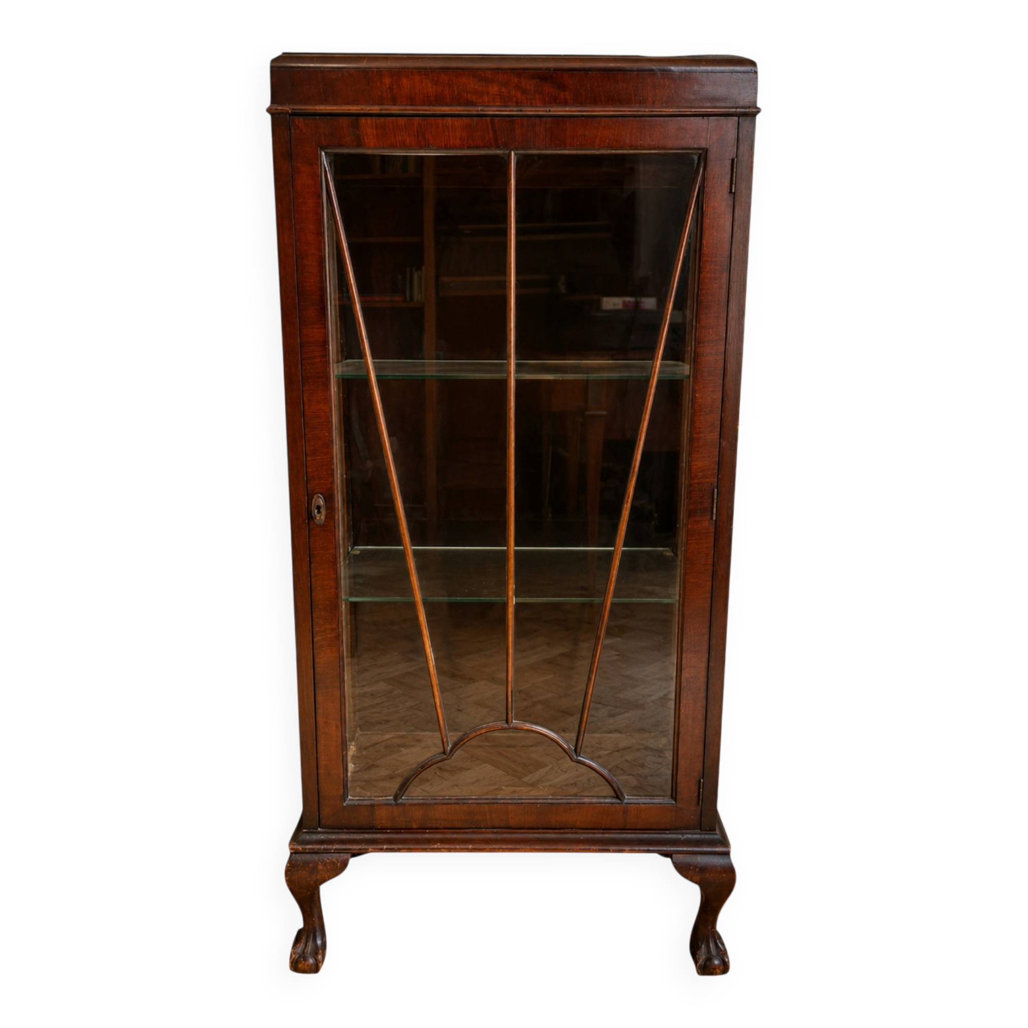 Vitrine De Présentation En Acajou, Style Anglais