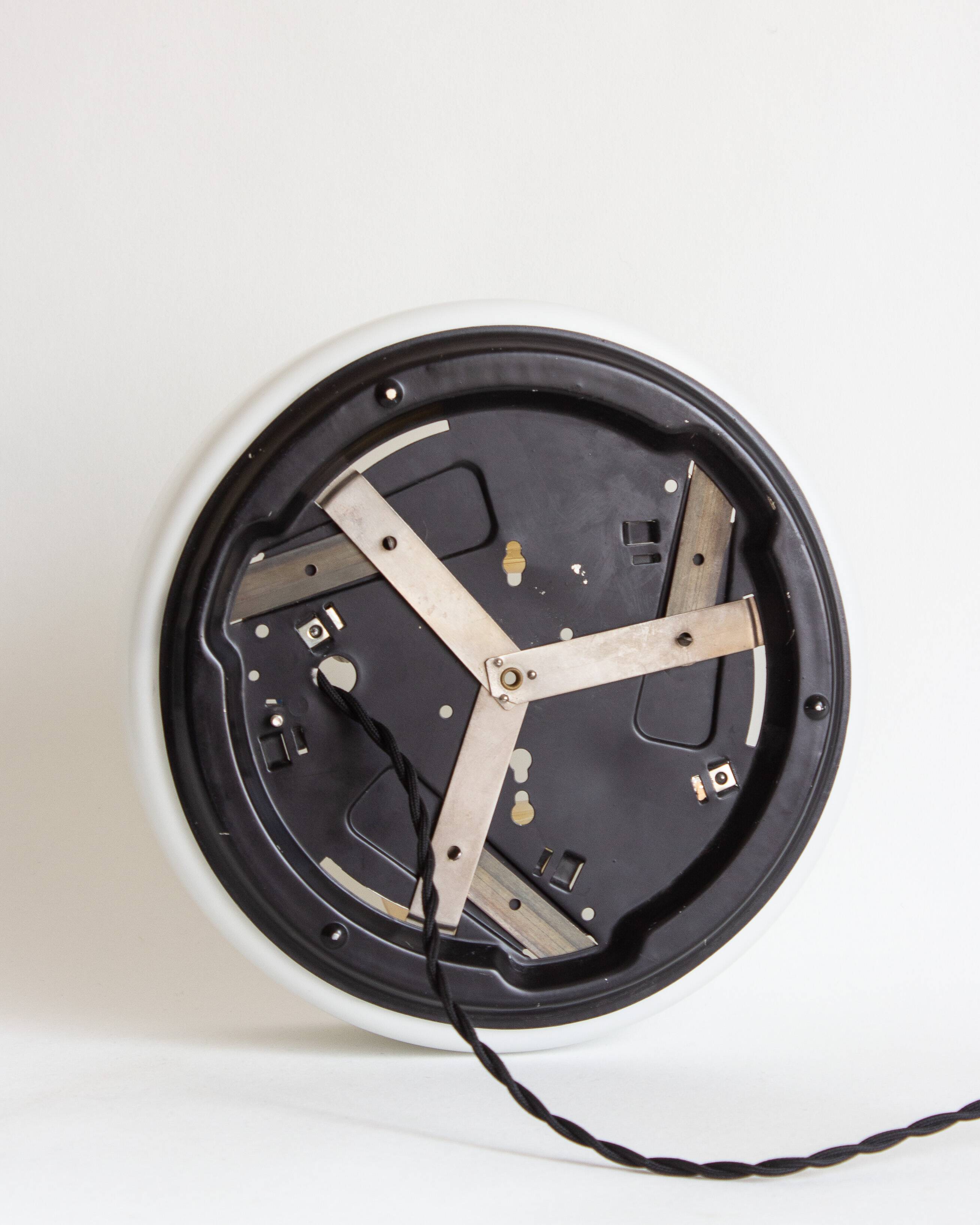 Wall or ceiling light in matt white opaline, 60s/70s