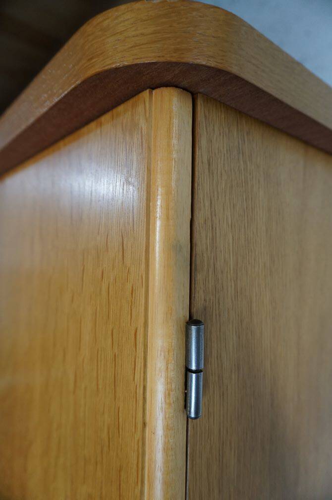 Vintage 60s three-door wardrobe