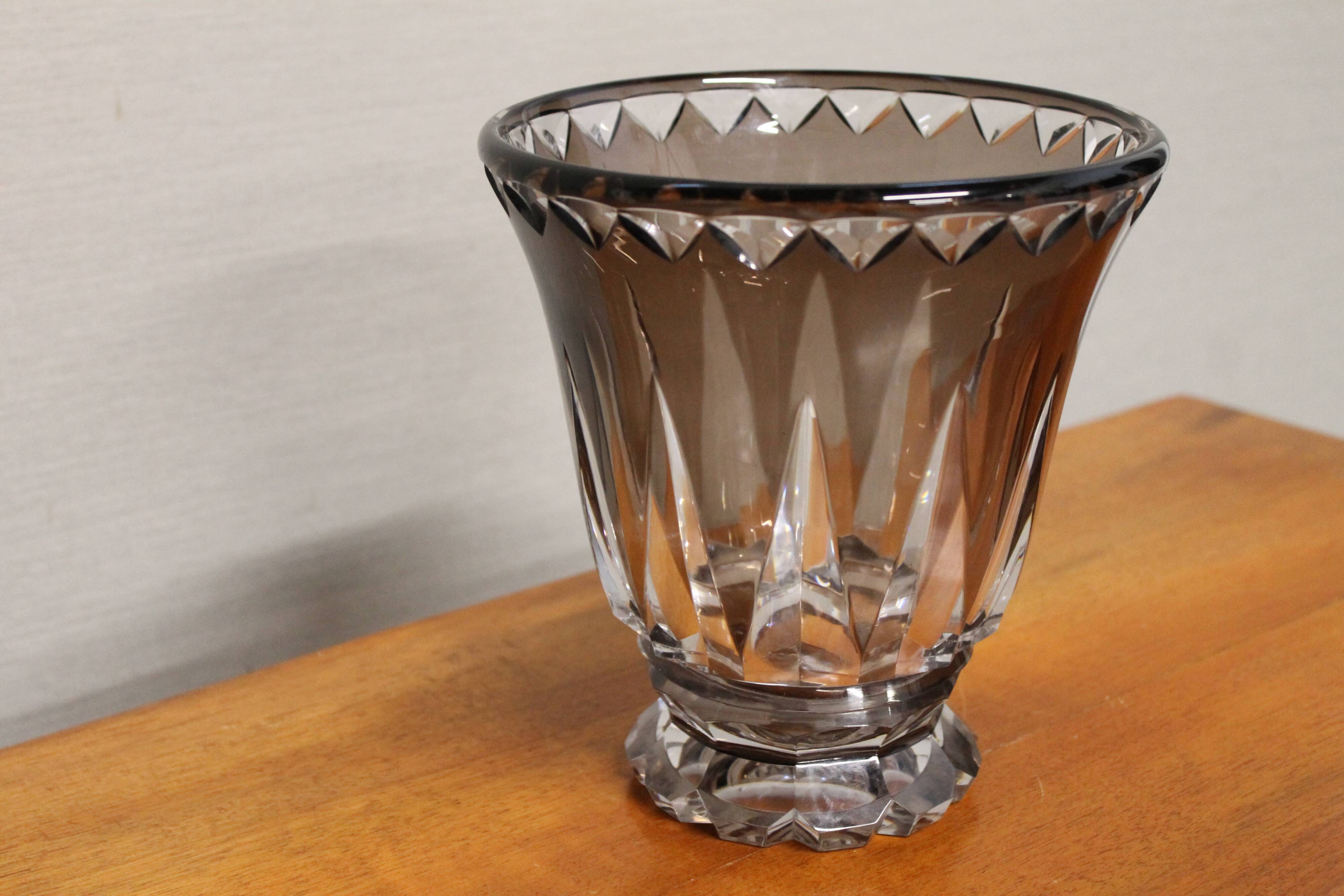 Vase en cristal du Val Saint-Lambert - Art deco