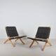 Set of Danish Cuba chairs designed by Morten Gøttler for Poul Jeppesen, 199