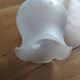 'Tulip' lampshade for lighting, transparent decoration on frosted glass.