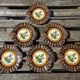 Set of 6 plates Quimper Henriot