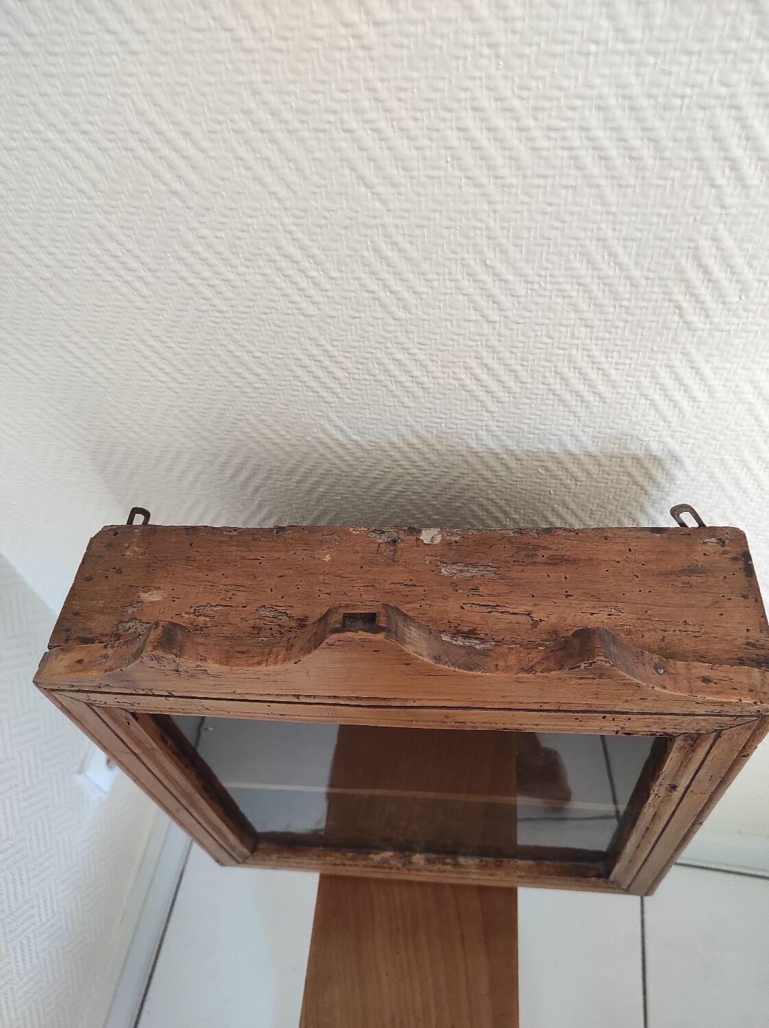 Old cherry display case