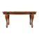 Coffee table with a stone top.
