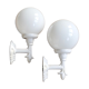 Pair of Art Deco porcelain wall lamps