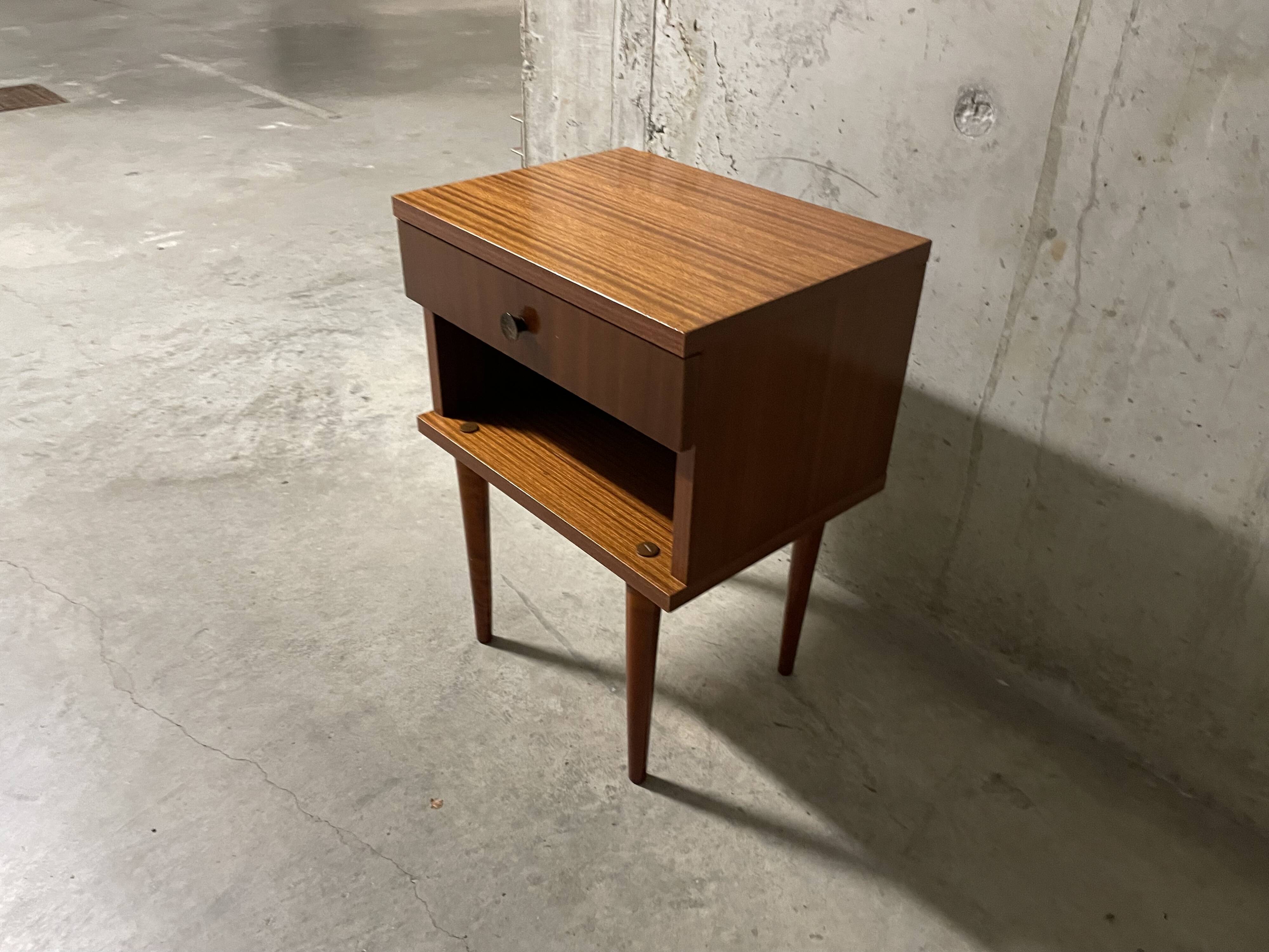 60s bedside table