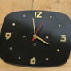 Brass and formica wall clock