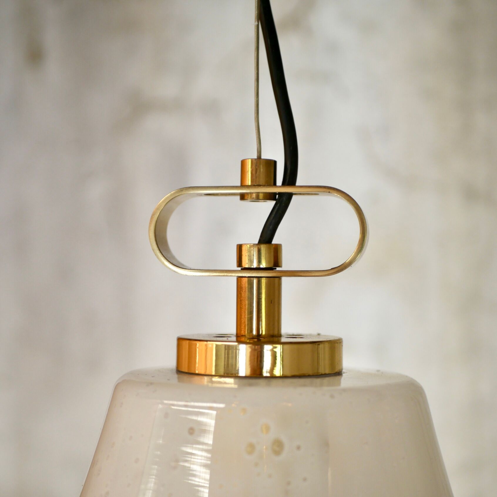 Hanging lamp bell in Murano glass