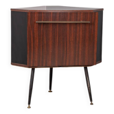 Vintage 60s corner bar cabinet in italian design wood