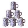 Marbled ceramic mugs