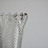Crystal vase size - Diamond point pattern