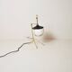 Lampe de table en forme de lanterne en laiton, années 50