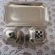 Silver metal salt and pepper set