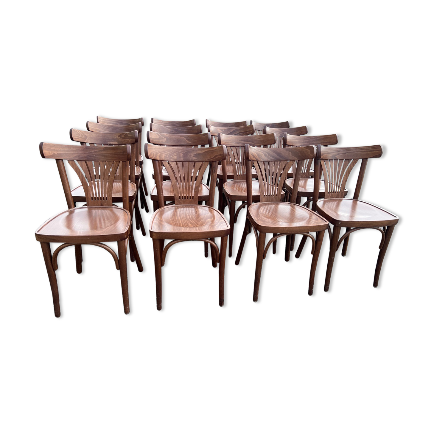 Set of 16 bistro chairs