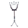 Floor candelabra in wrought iron and turned wood