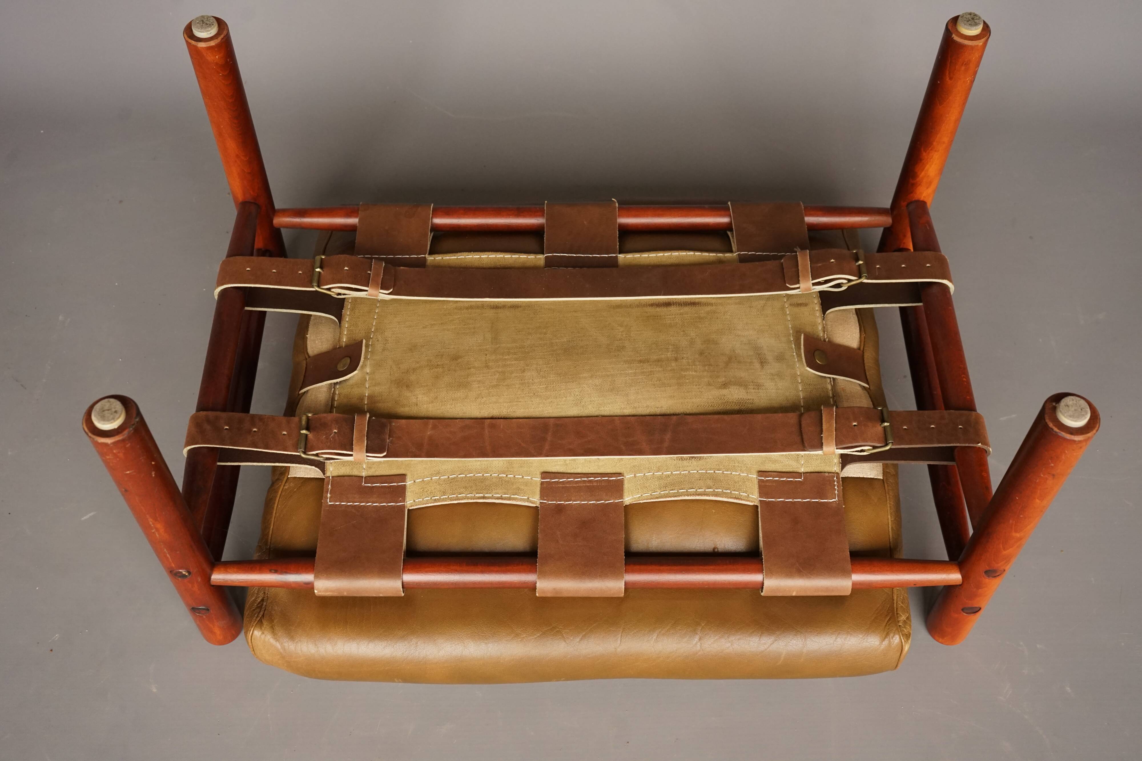 Inca Footstool Ottoman by Arne Norell for Arne Norell AB
