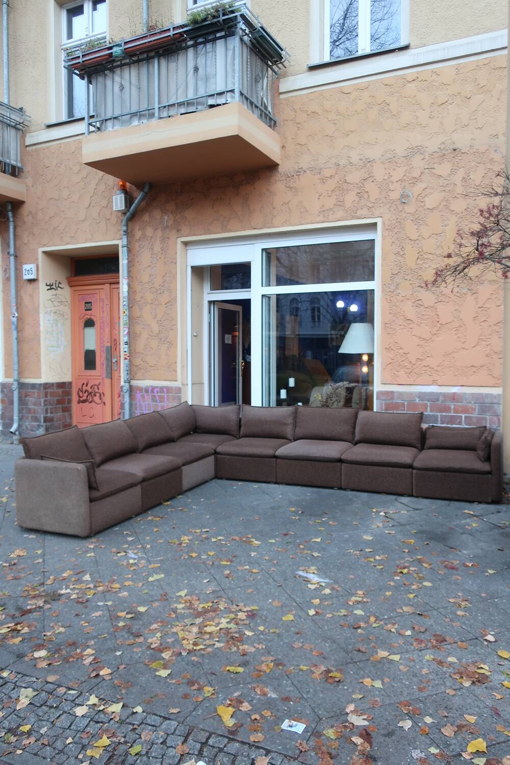 Modular corner sofa from the 70s space age easy chairs