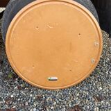 vintage teak wood wall mirror