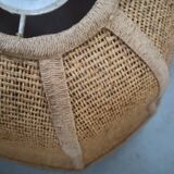 Suspension in jute and braided wicker - lampshade