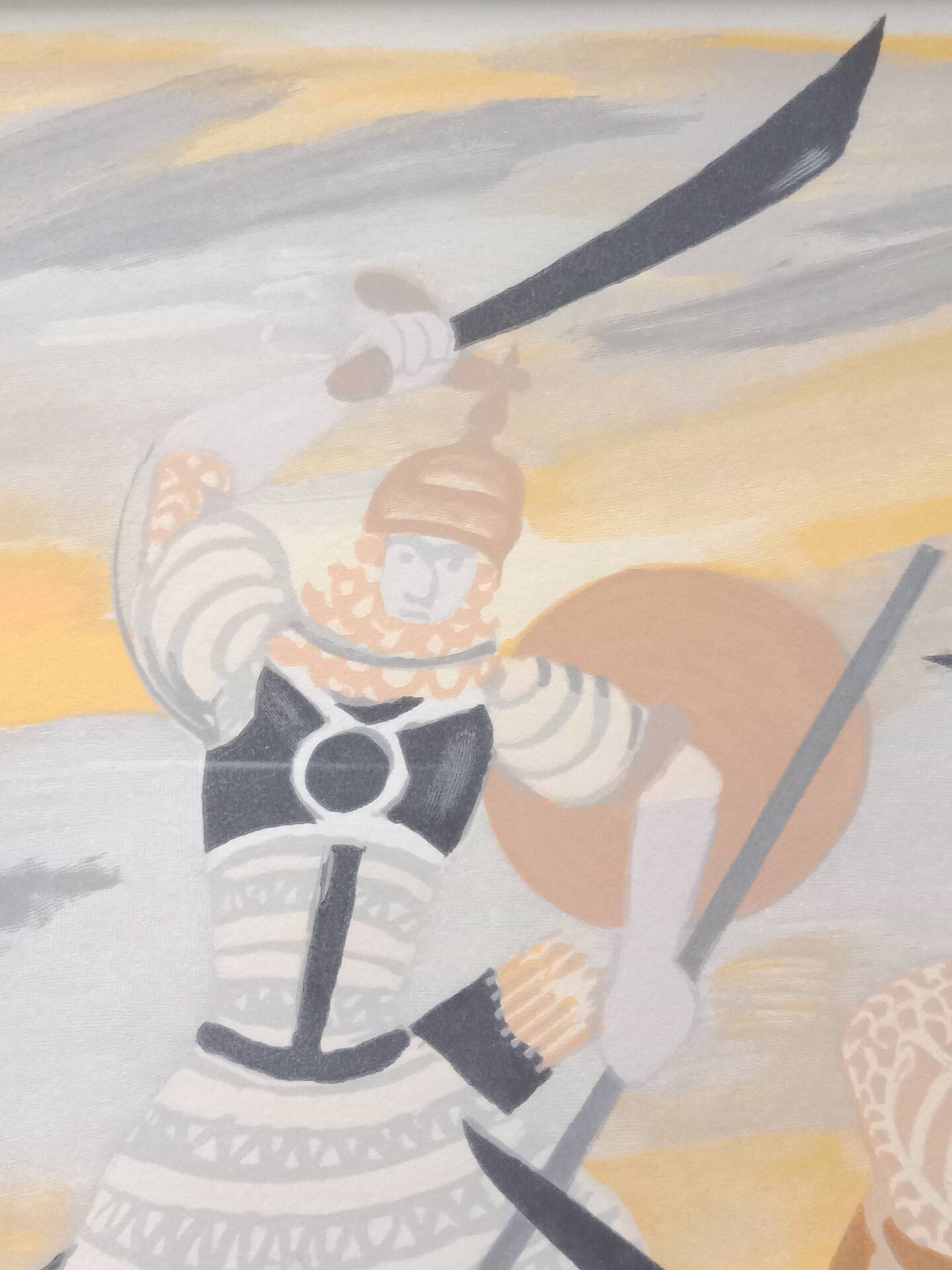 Roger Chapelain-Midy 1904-1992 Combat Scene Lithograph 195/250