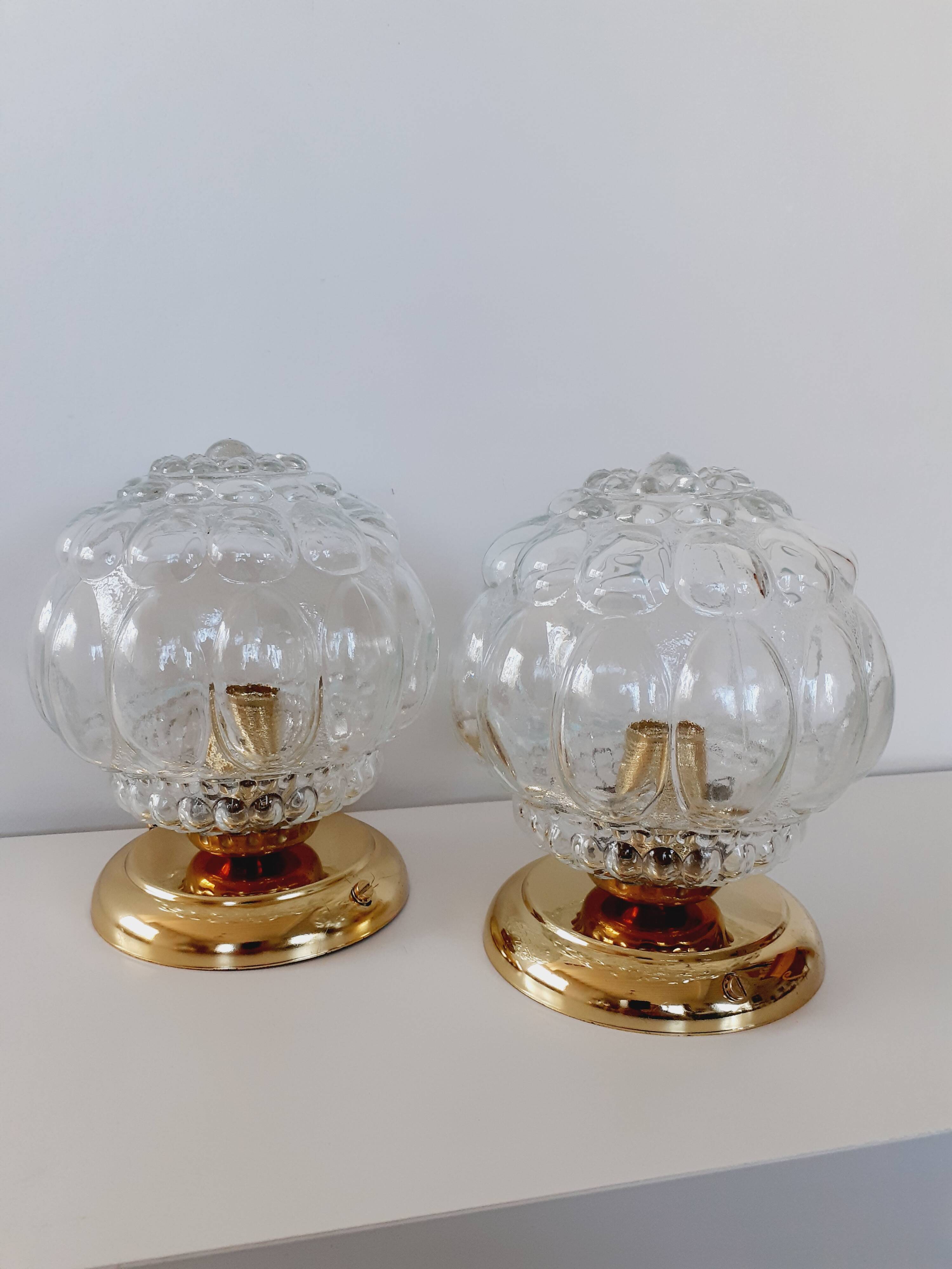 Pair of wall or ceiling lights
