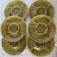 Gien 1960s 7-piece barbotine artichoke tableware set
