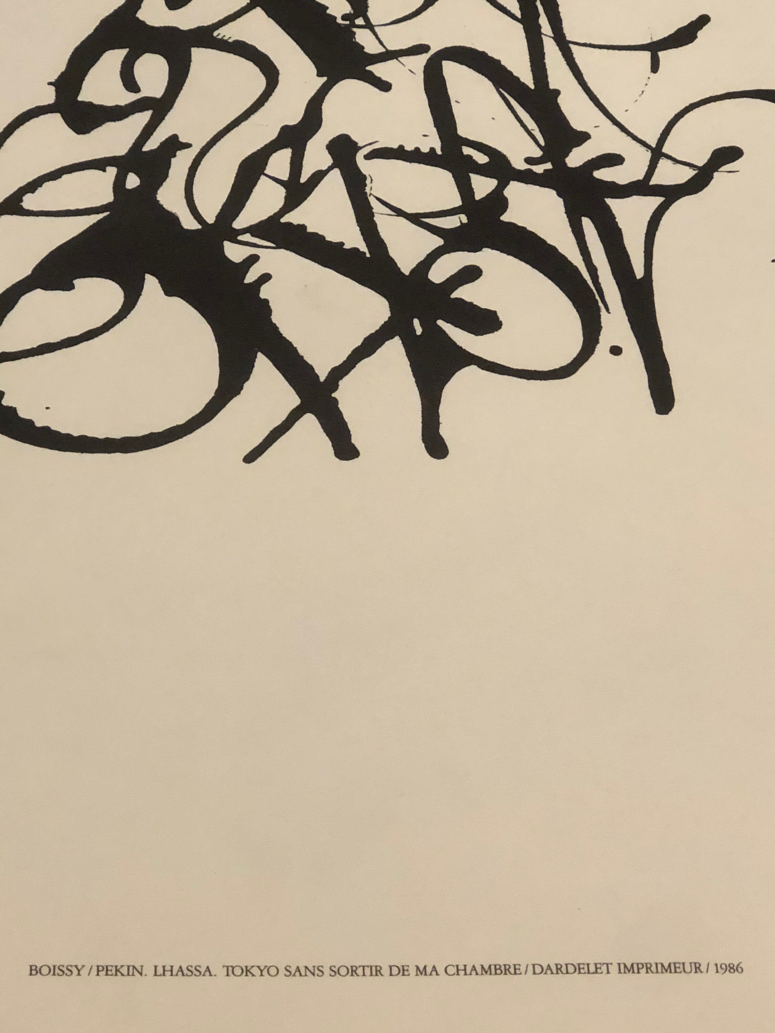 Affiche originale Ideogramme 1986