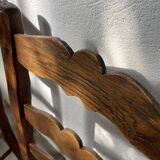 Rustic handcrafted oak chairs 1900