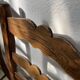 Rustic handcrafted oak chairs 1900