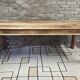 Large solid wood dining table