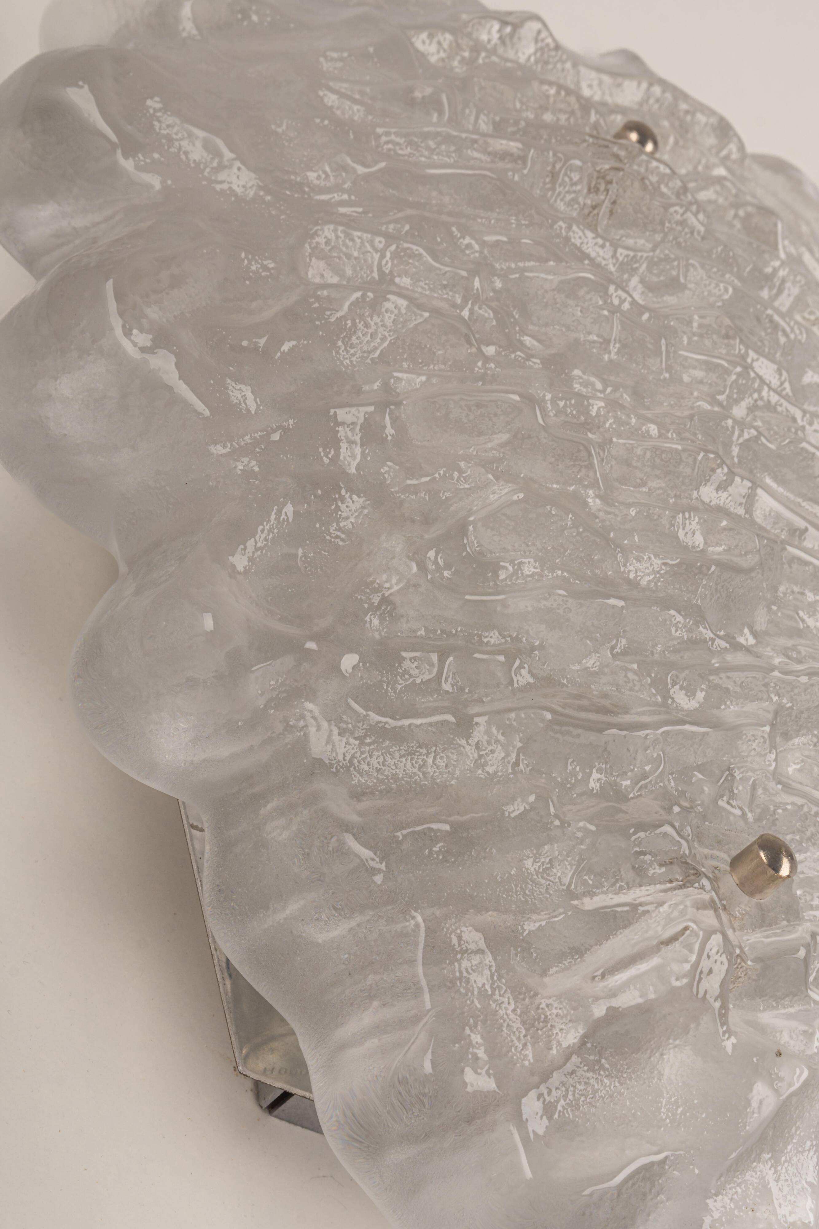 Crystal Glass Sputnik Wall Light by Peill & Putzler, Germany