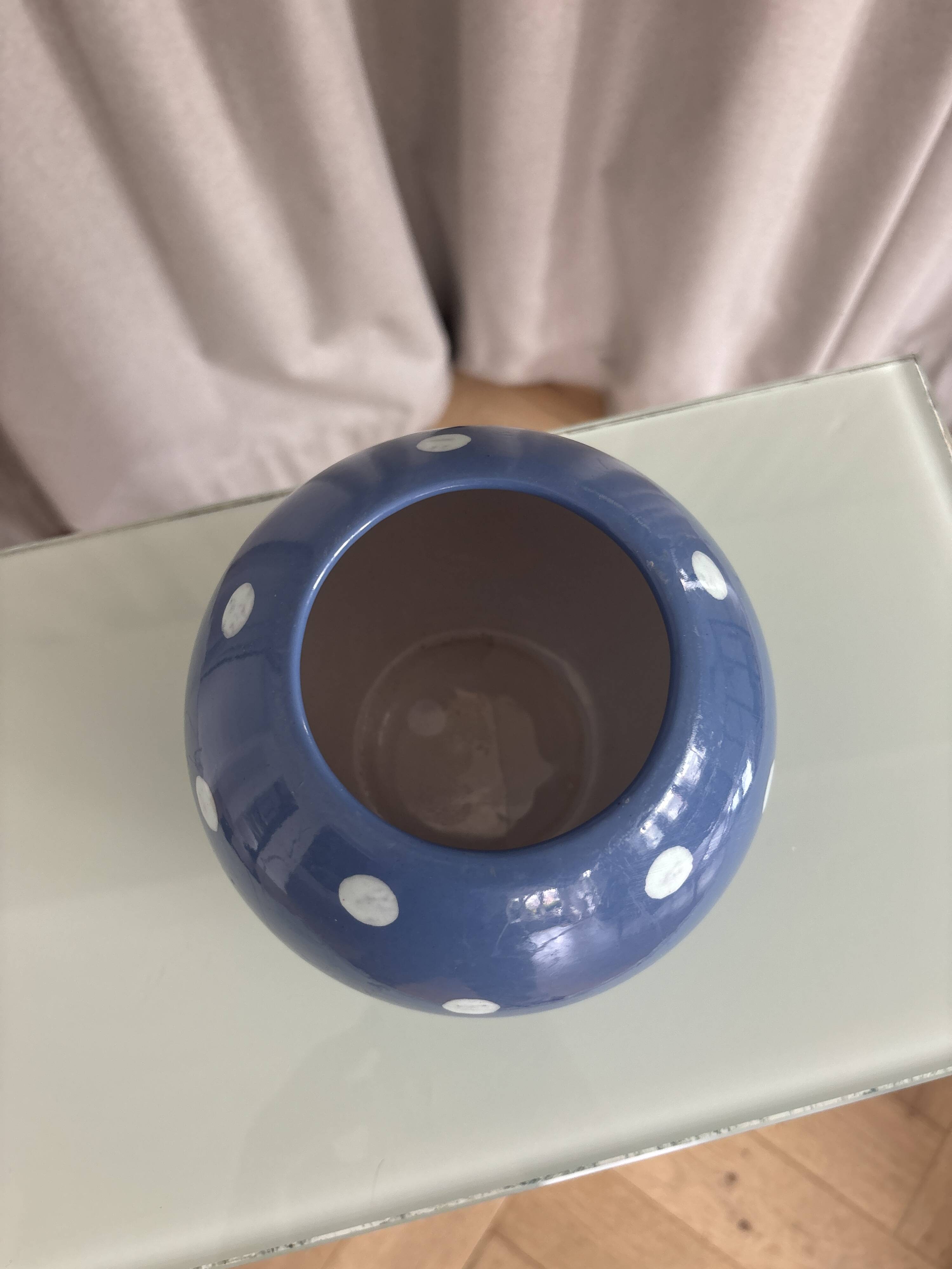 Vase vintage a pois - Scheurich Keramik