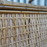 Wicker chest basket