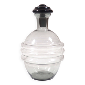 Smoked glass liqueur carafe