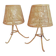 Mid-Century Bamboo and Cane Pair of Large Table Lamps By Louis Sognot, 1970s