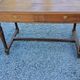 Blond oak desk from the 1900s/1920s 2 drawers feet Louis Philippe