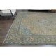 1960s Vintage Persian Handmade Wool Cotton Yellow Area Rug 284x366
