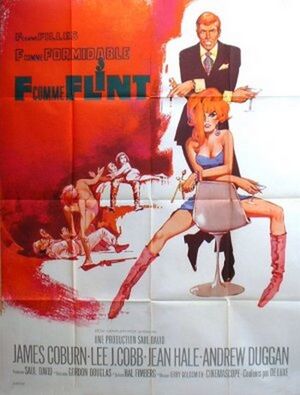 Affiche cinéma Fcomme Flint,originale