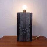 Brutalist table lamp from Temde, Switzerland, 1960s